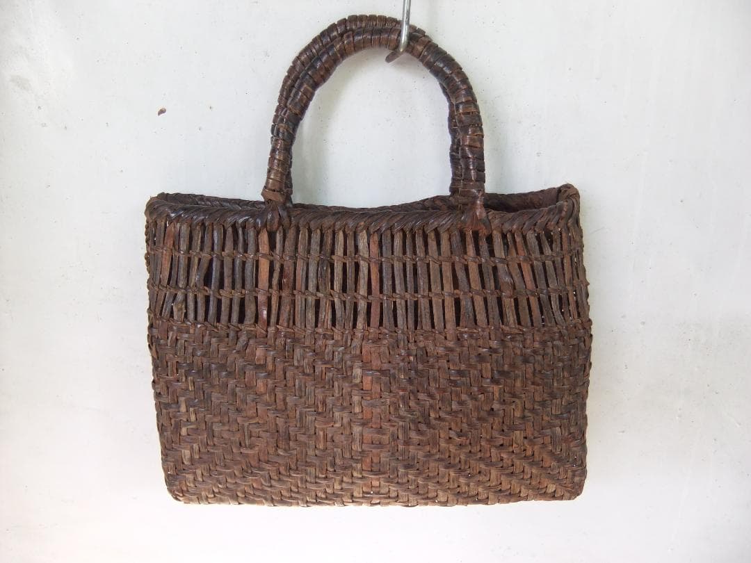 ヴィンテージ 山葡萄かご