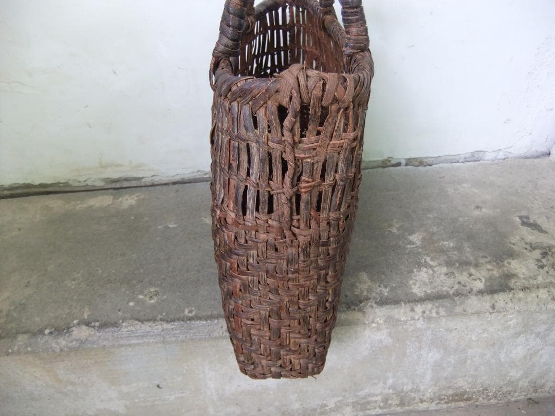 ヴィンテージ 山葡萄かご