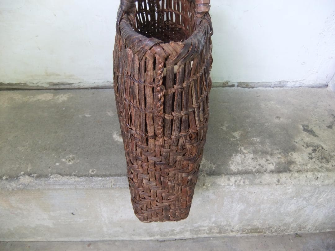 ヴィンテージ 山葡萄かご