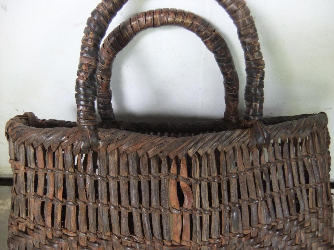 ヴィンテージ 山葡萄かご