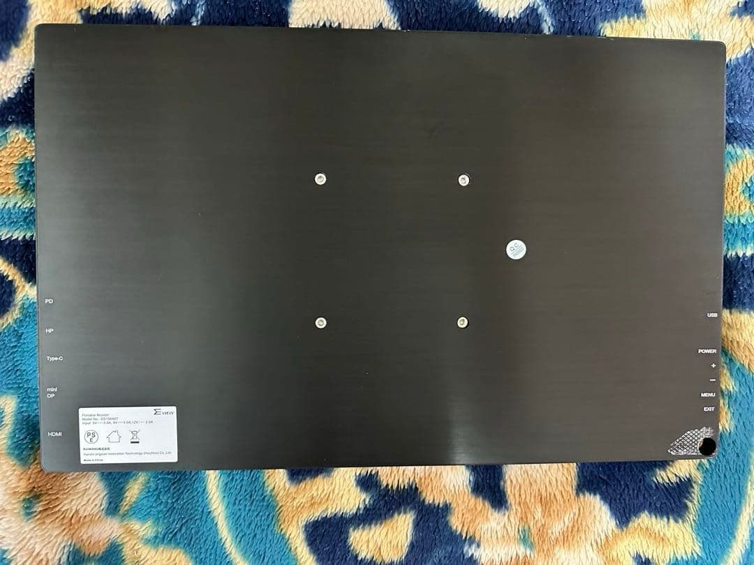 動作確認程度モバイルモニターEVICIV15.6型【4K IPS液晶】