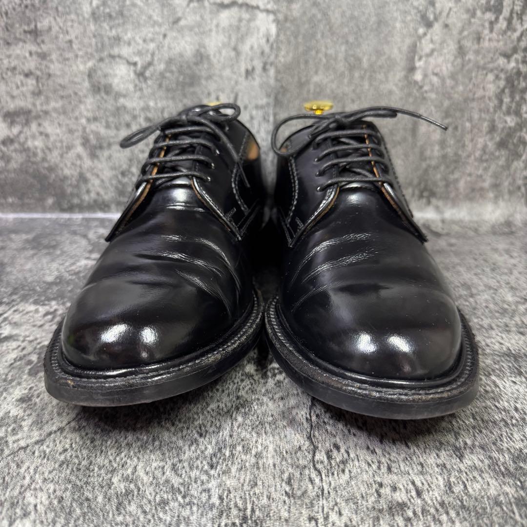 【美品】REGAL プレーントゥ ガラスレザー 2504 ブラック 24.5
