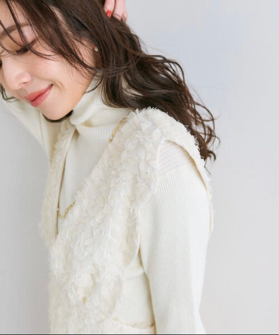 【新品】スカラップフレアジャンドレ ワンピース ジャンスカ ジャンパースカート