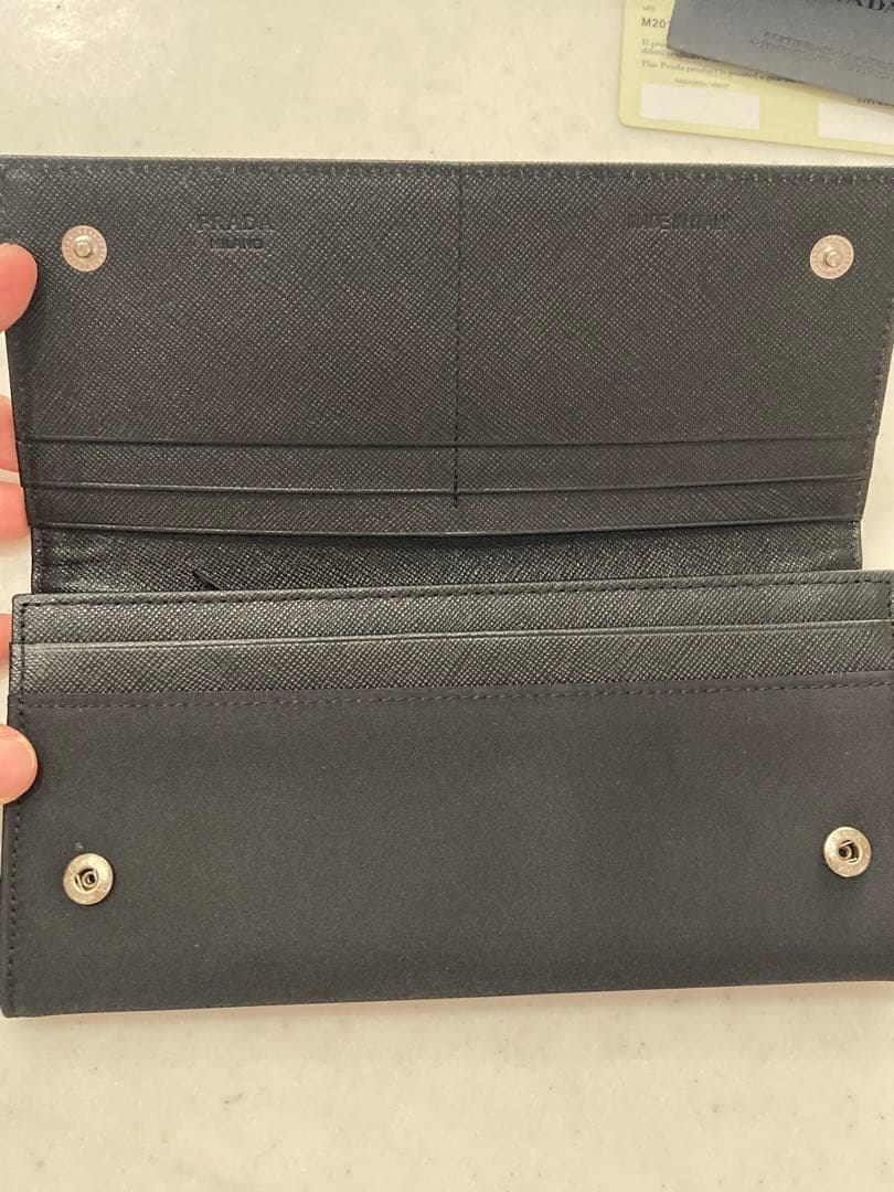 PRADA テッスート 長財布 ネロ