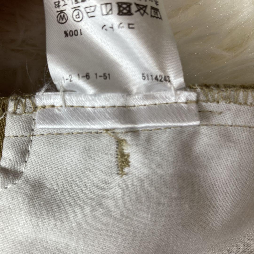 スタジオニコルソン　2タック　ワイドパンツ　ピーチコットンツイル　チノ