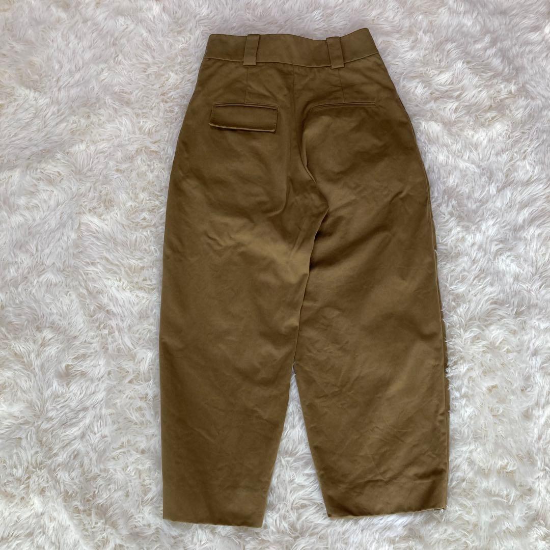 スタジオニコルソン　2タック　ワイドパンツ　ピーチコットンツイル　チノ