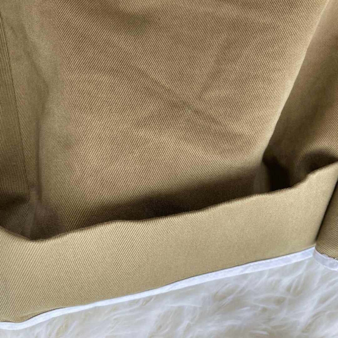 スタジオニコルソン　2タック　ワイドパンツ　ピーチコットンツイル　チノ