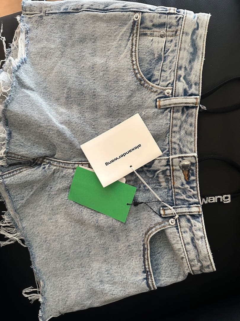 alexanderwang デニム ショートパンツ　ストラップ
