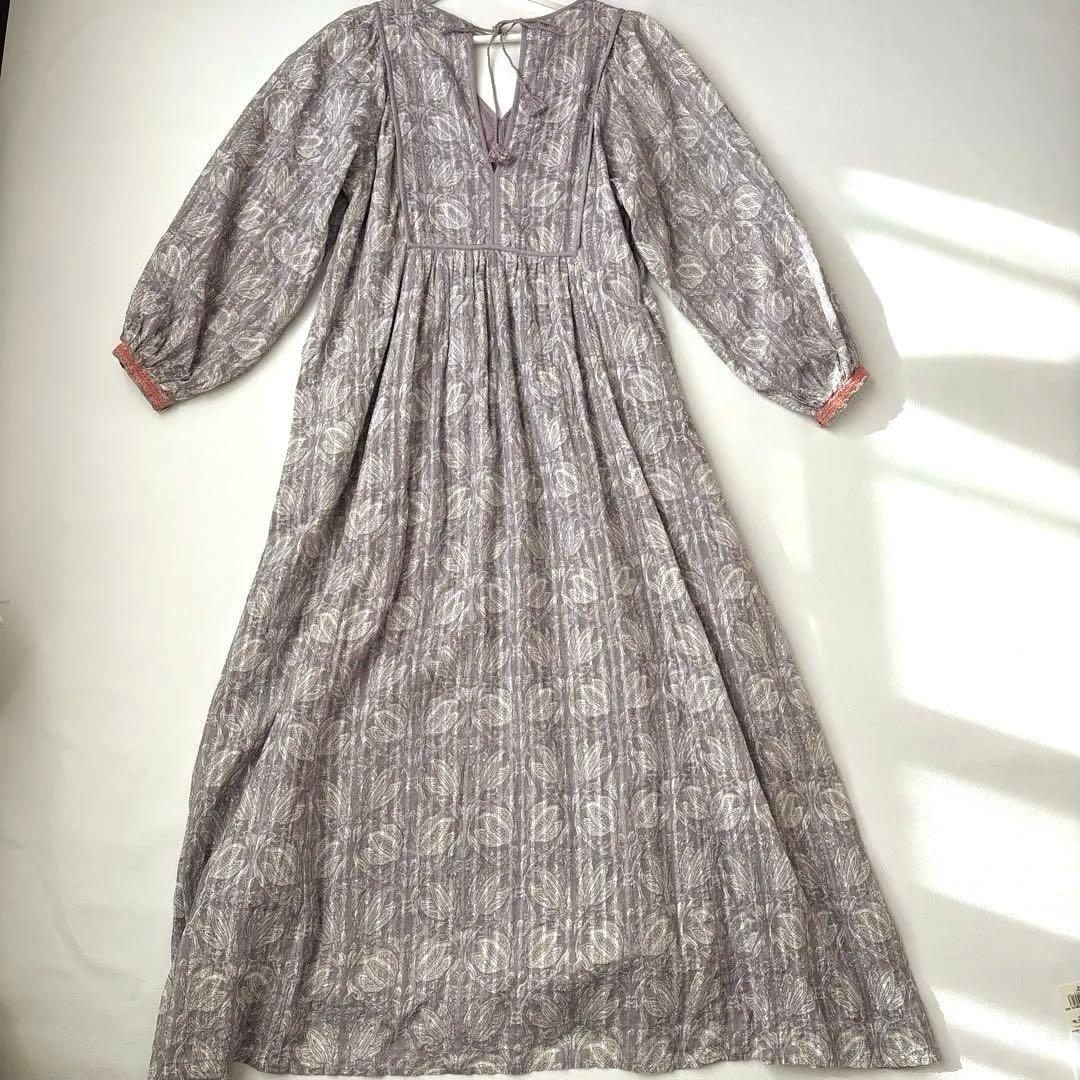 ヌキテパ　ヨークエンブロイダリードレスワンピース　ビューティー＆ユースライラック