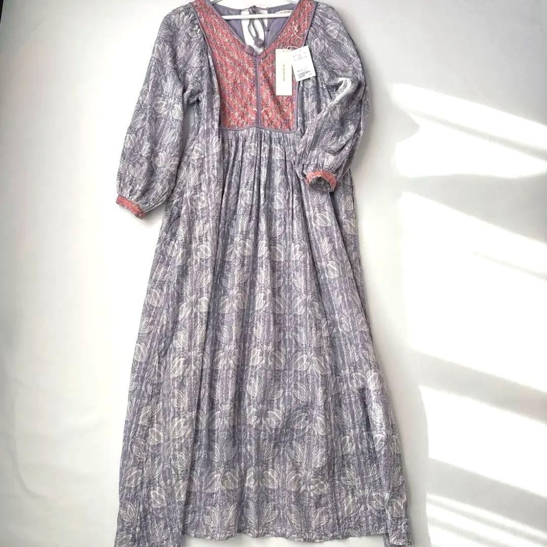 ヌキテパ　ヨークエンブロイダリードレスワンピース　ビューティー＆ユースライラック