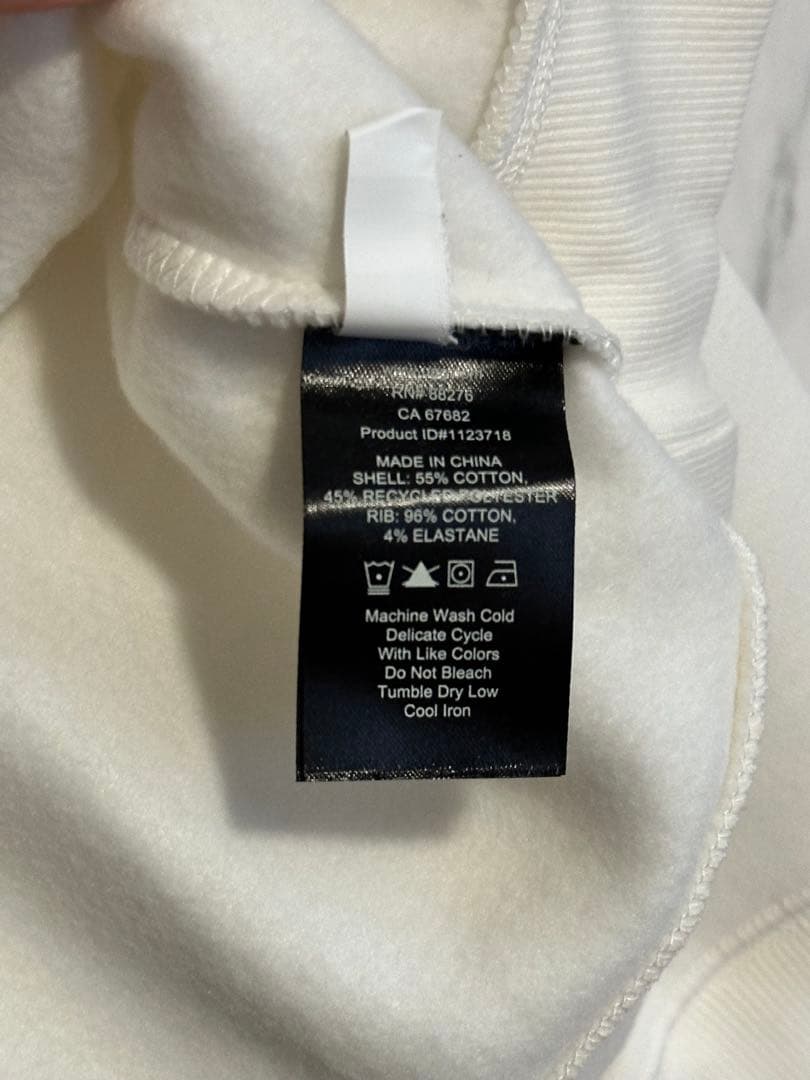 UGG ホワイト フリース トレーナー L