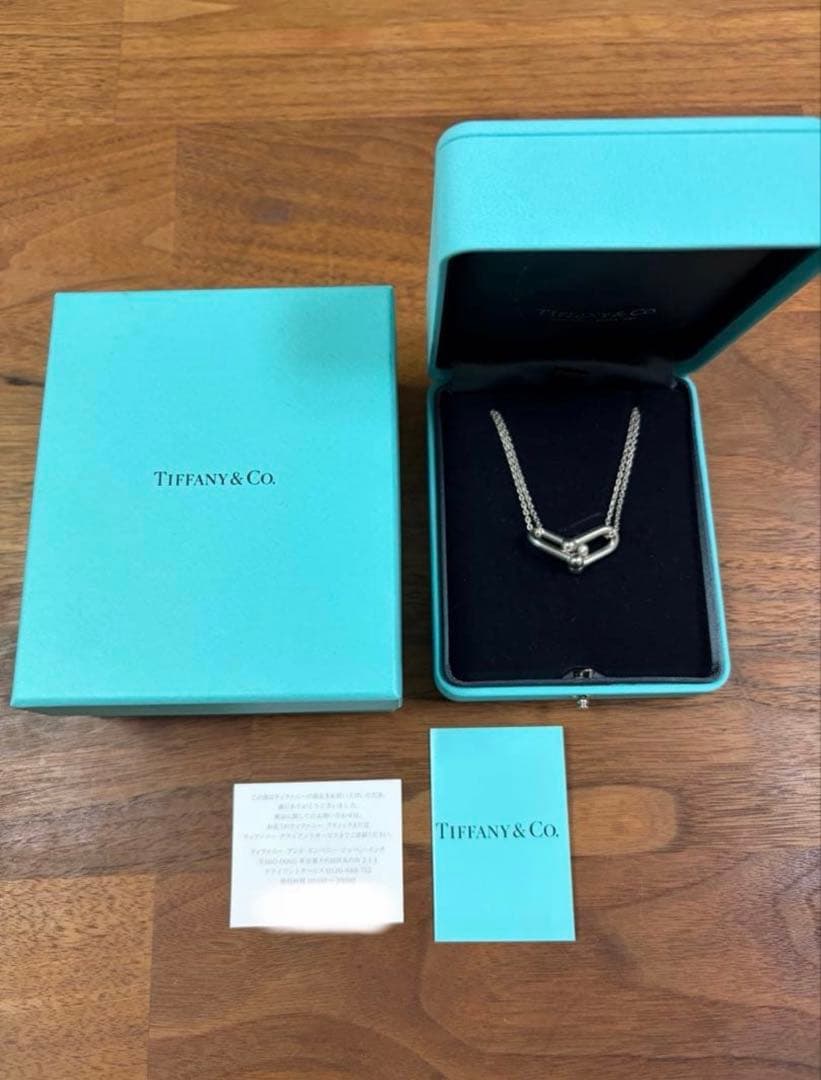ティファニー　ハードウェア　ラージ ダブル リンク ペンダント