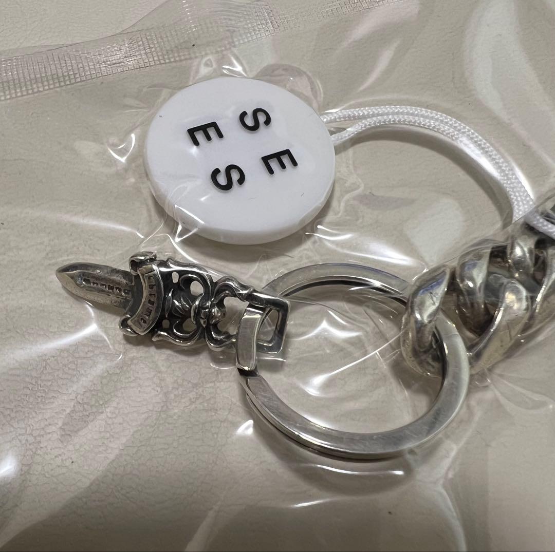 【確実正規品】クロムハーツ ショート クラシック リンク キーチェーン ダガー