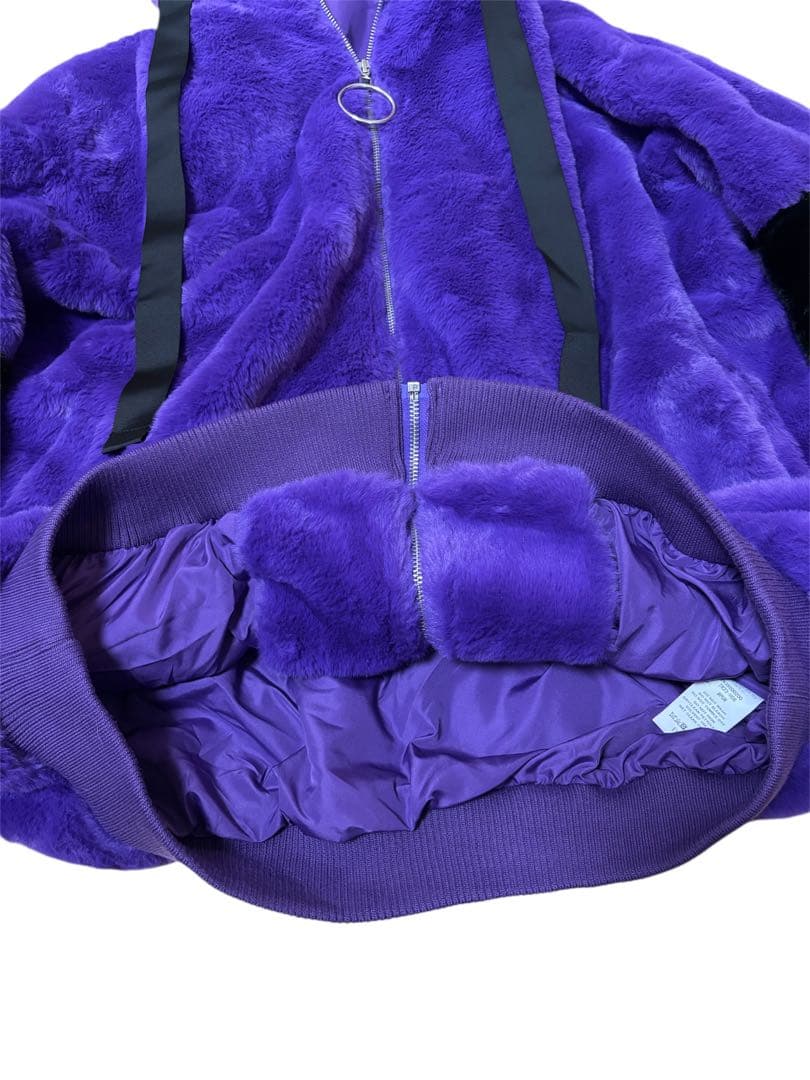 TRAVAS TOKYO　フード付 エコ ファー コート ジャケット パーカー