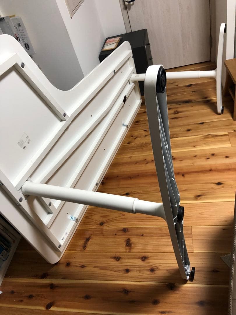 IKEA BAKANT ホワイト L字型テーブル　送料別