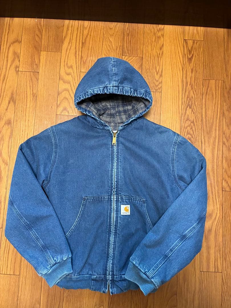 カーハート　アクティブジャケット　デニム　Carhartt S~M程度