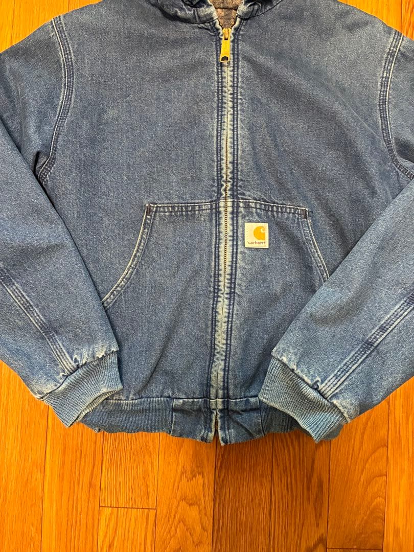 カーハート　アクティブジャケット　デニム　Carhartt S~M程度
