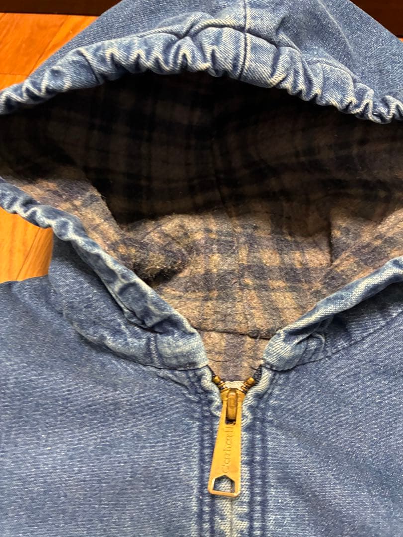 カーハート　アクティブジャケット　デニム　Carhartt S~M程度