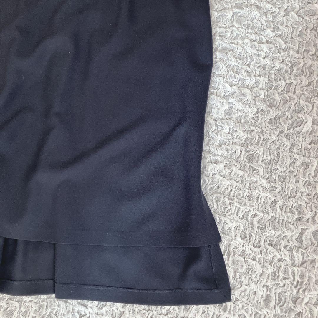 美品ADOREアドーア　ヨーク切り替えワンピース　ネイビー　フォーマル　38