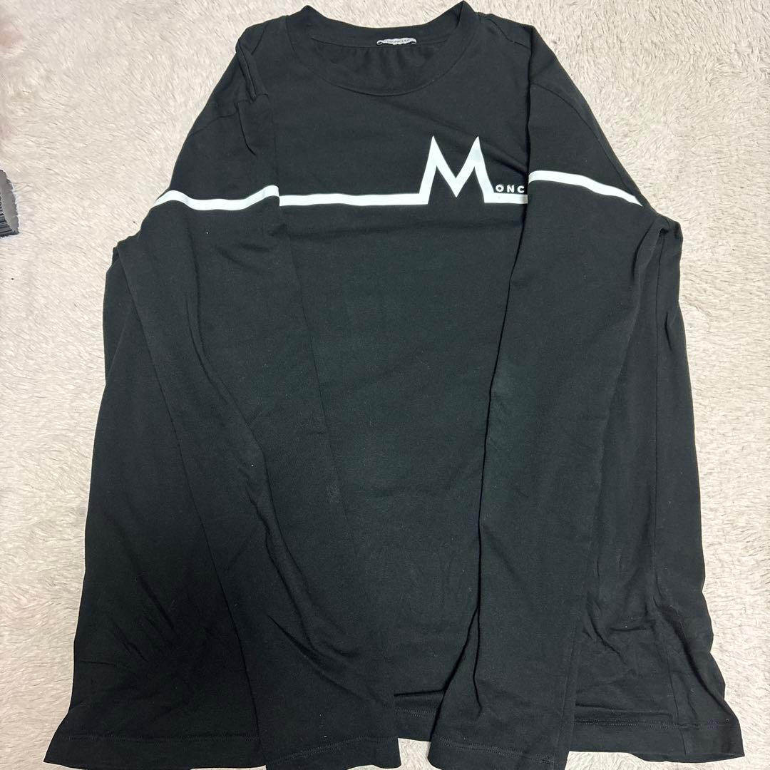 MONCLER ブラック 長袖Tシャツ