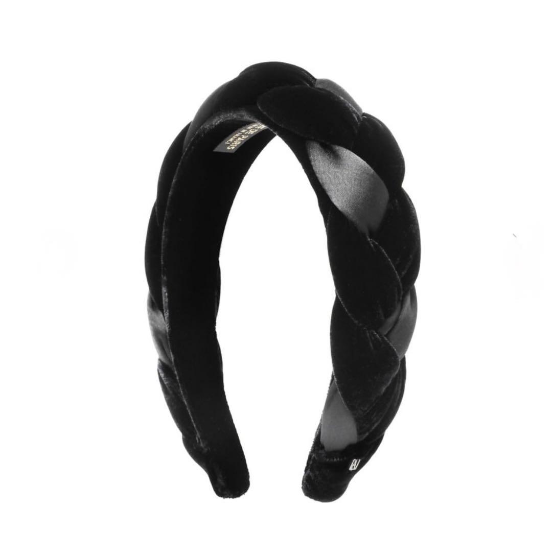 アレクサンドル ドゥ パリ カチューシャ ヘアバンド 黒　ツイスト　ねじり