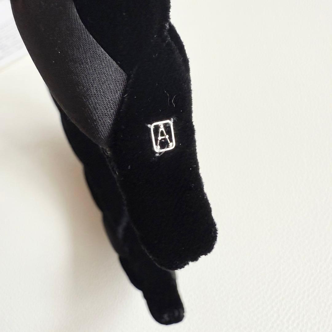 アレクサンドル ドゥ パリ カチューシャ ヘアバンド 黒　ツイスト　ねじり