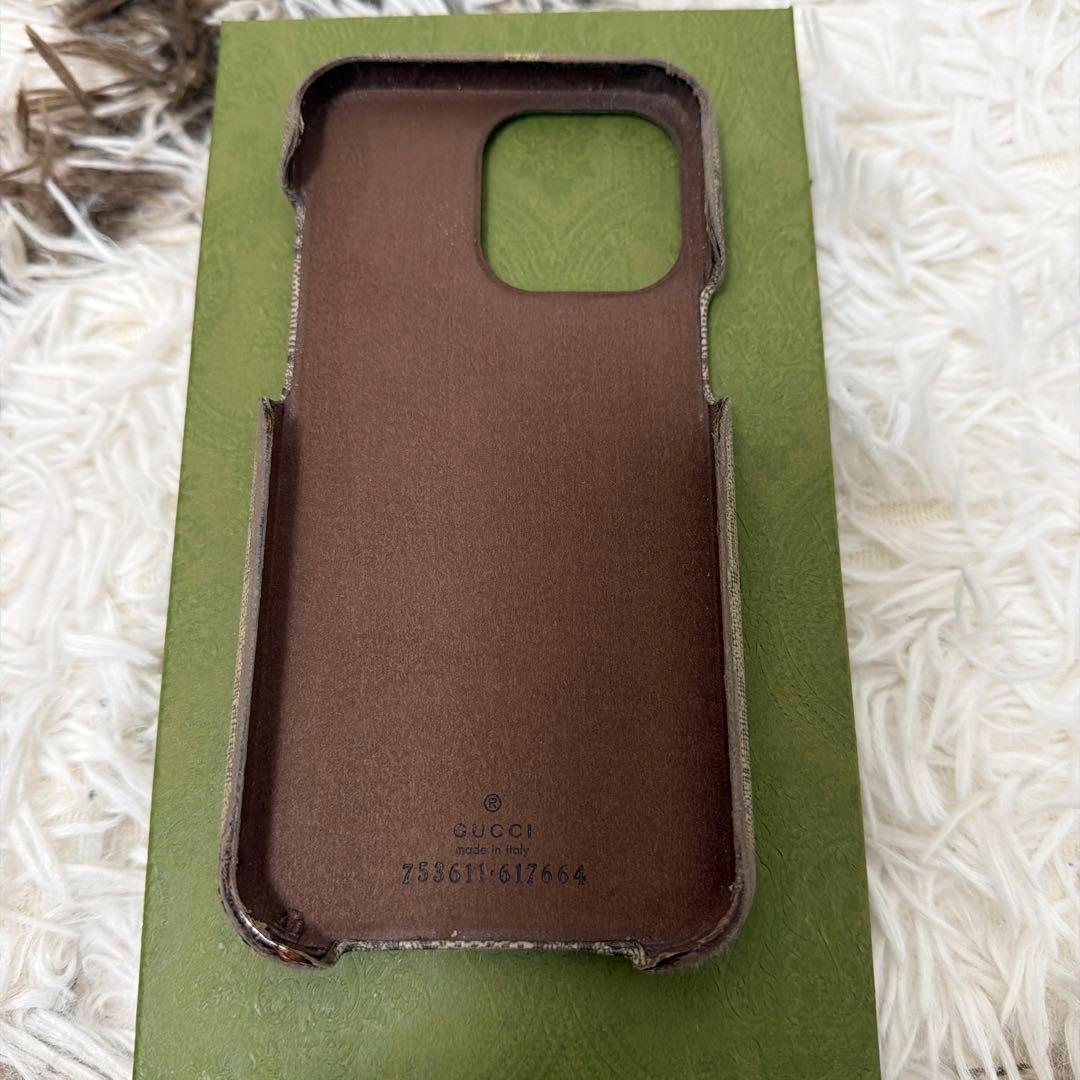 GUCCI iPhone14 Pro Max用ケース GGパターン