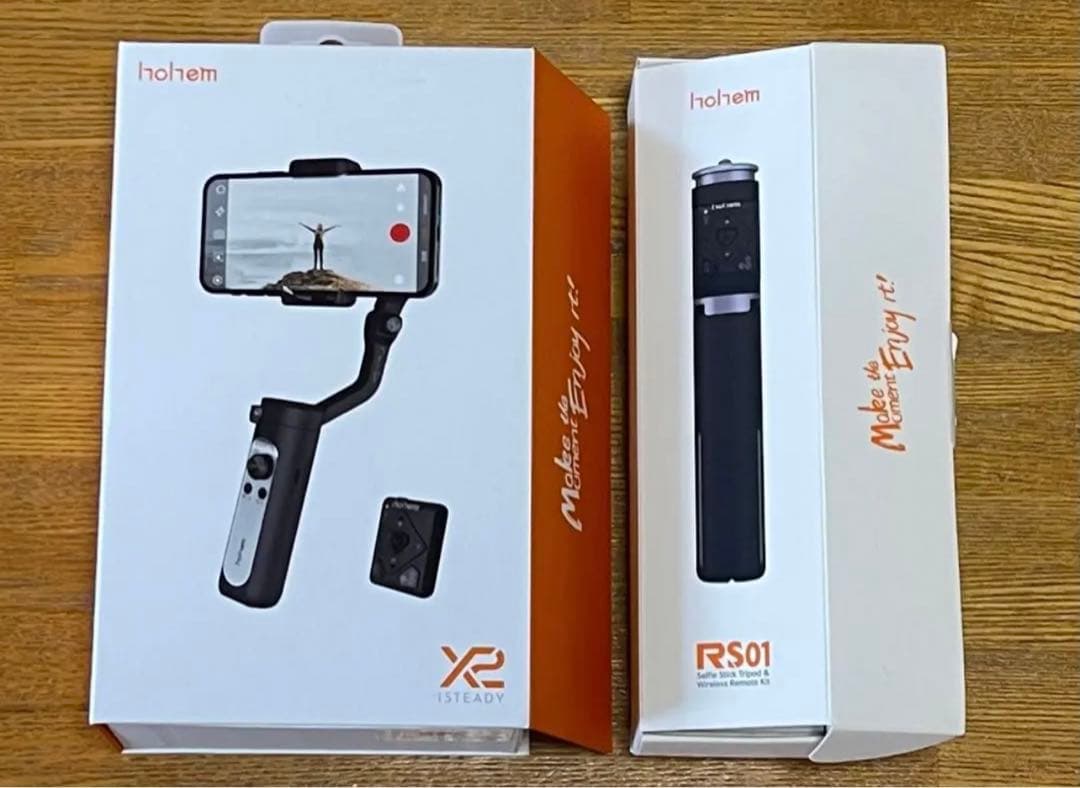 hohem X2．hohem RS01 セット ジンバル 自撮り棒 動画撮影