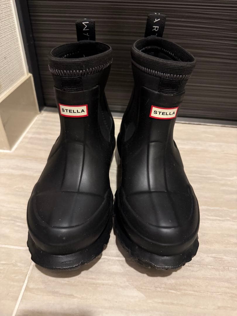 ステラマッカートニー　ハンター　コラボレインブーツ　黒　サイズ22 stella