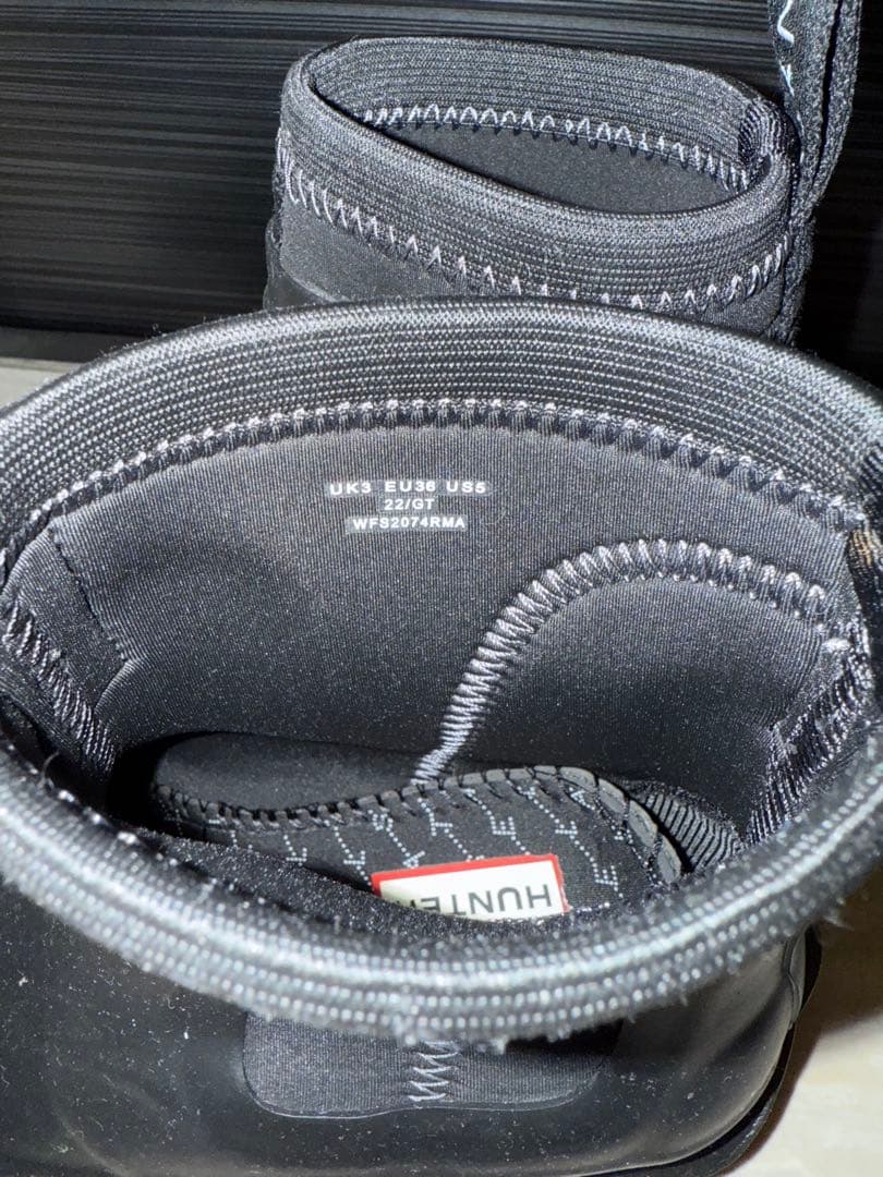 ステラマッカートニー　ハンター　コラボレインブーツ　黒　サイズ22 stella