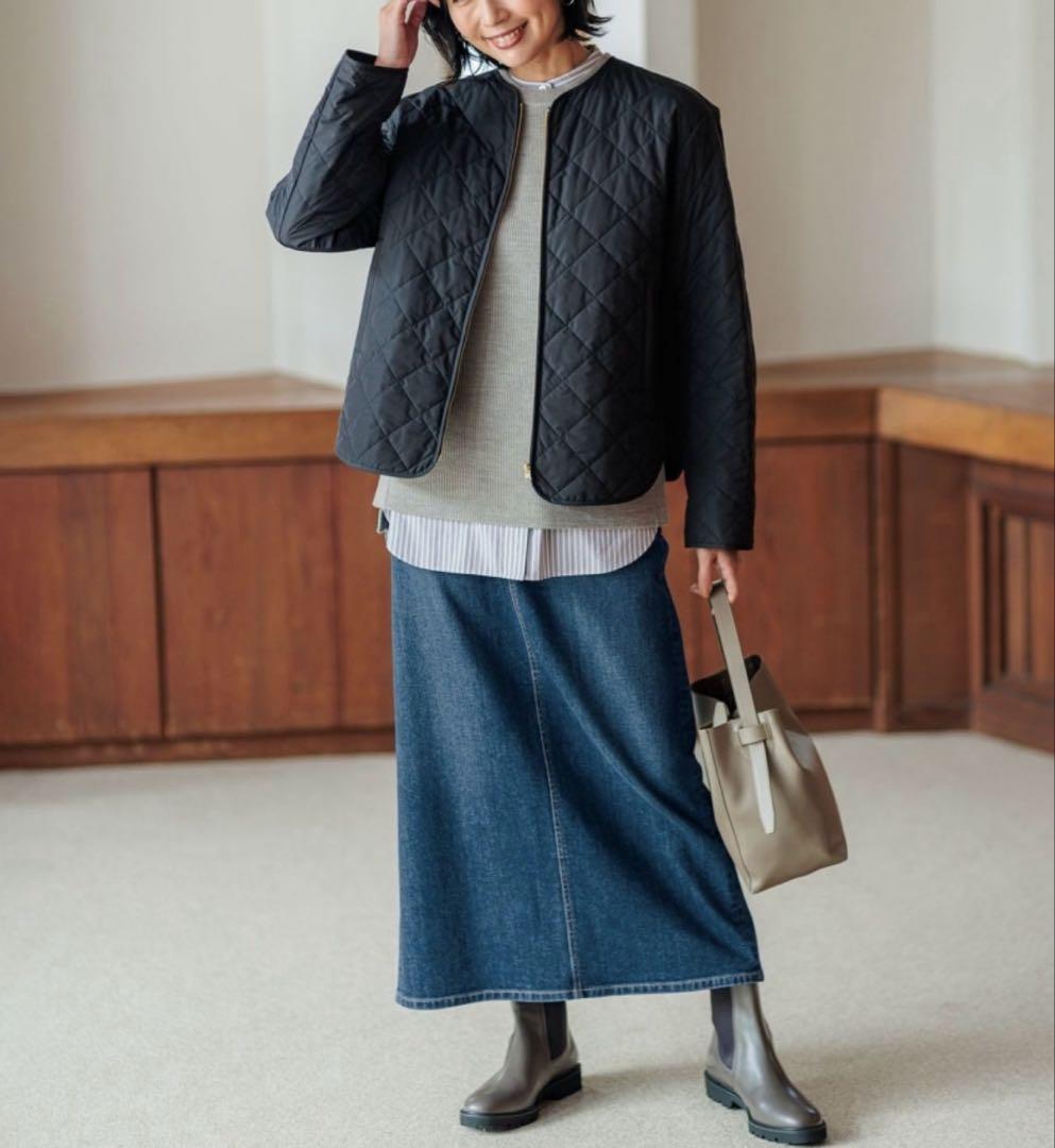 【美品】24AW 23区 マルチウェイアウター ブラック 44 XXL 洗える