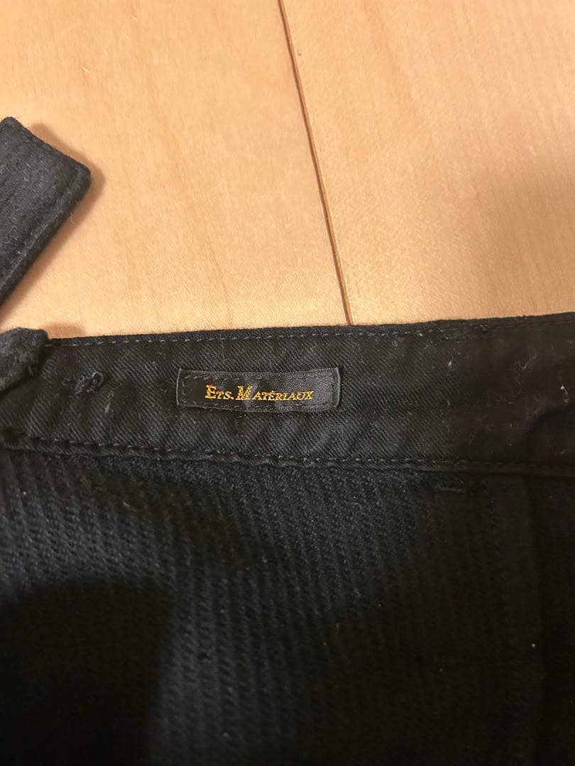Ets. MATERIAUX ブラック チノパン