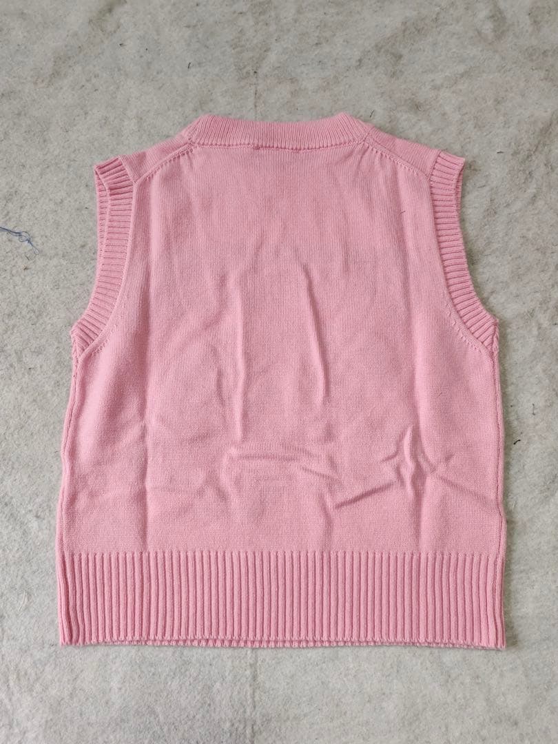 GANNI ニットベスト ピンク S