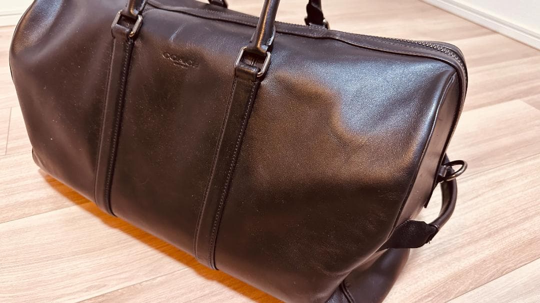 【美品】コーチ COACH ボストンバッグ レザー C5306 QB/BLACK