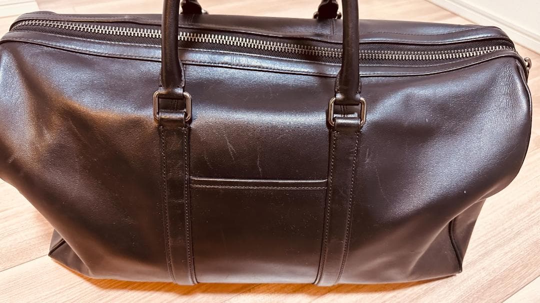 【美品】コーチ COACH ボストンバッグ レザー C5306 QB/BLACK