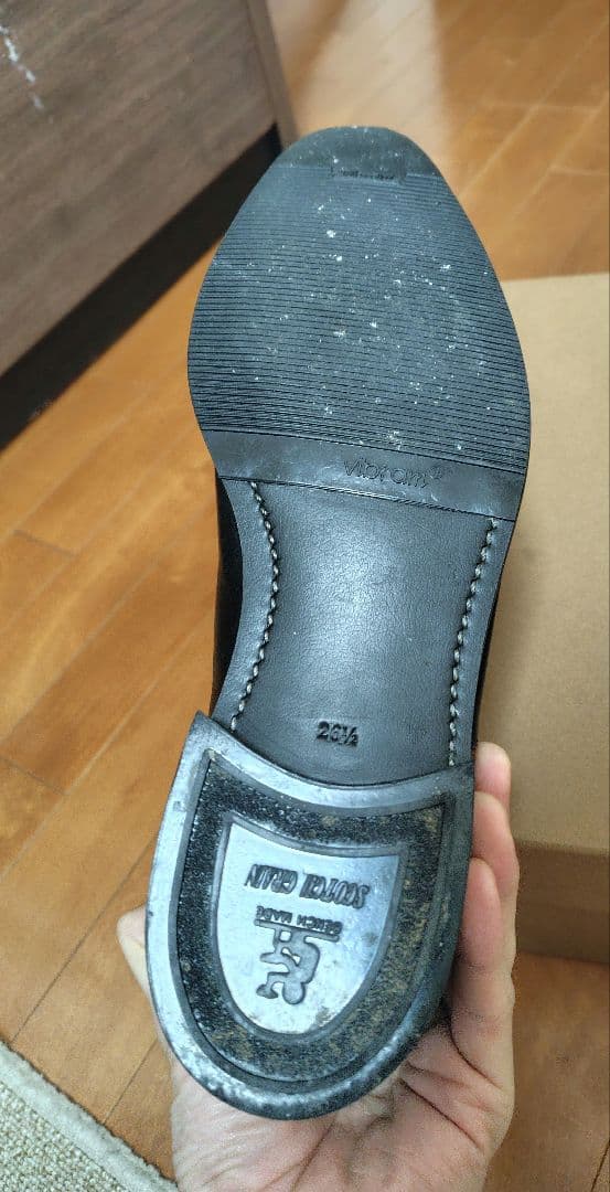 SCOTCH GRAIN スコッチグレイン ストレートチップ 黒 26.5cm