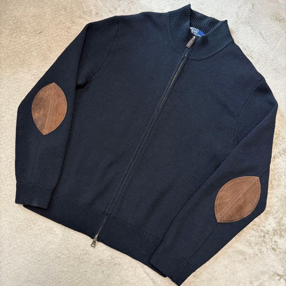 Polo by Ralph Lauren エルボーパッチドライバーズニット