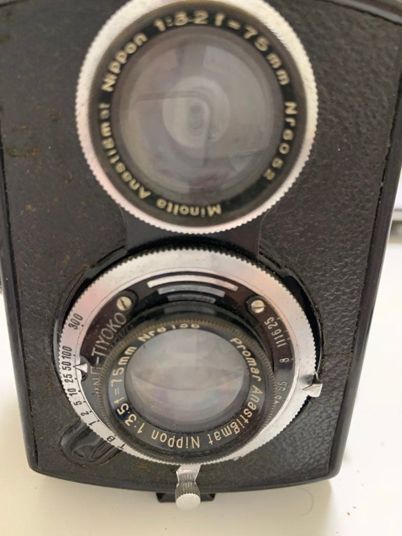 Minoltaflex 二眼レフカメラ 純正レザー ミノルタ クラシックカメラ