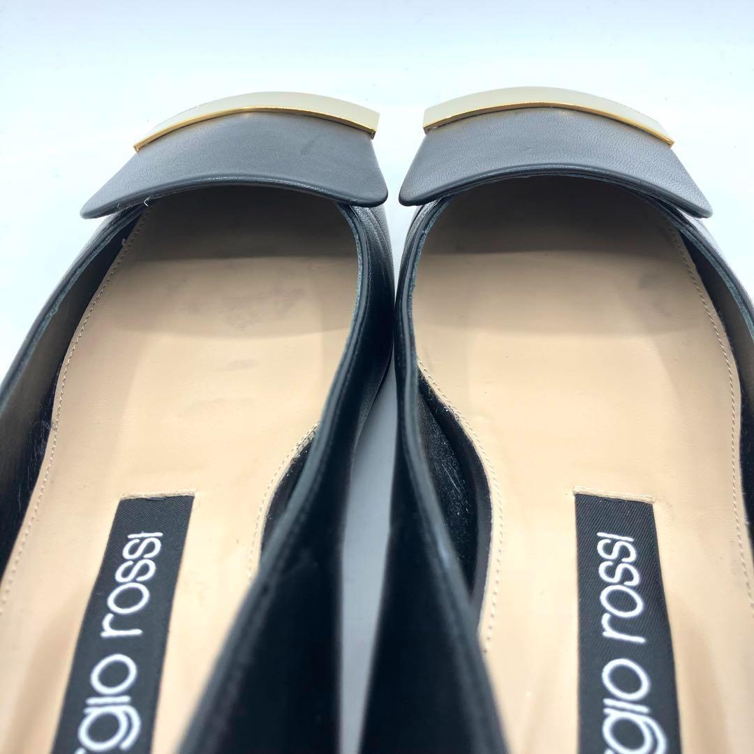 現行品・美品　セルジオロッシ　SR1 バレリーナ　フラットパンプス　24.5cm