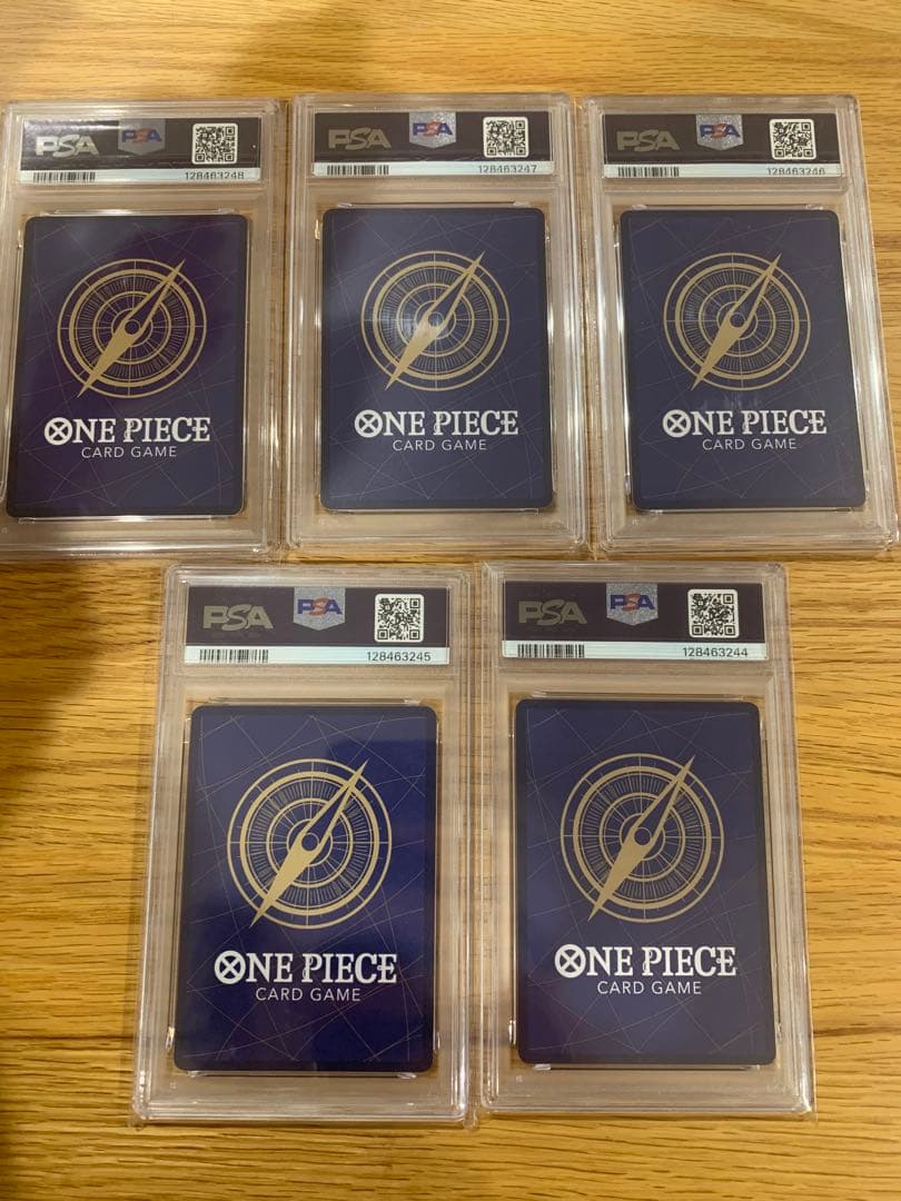 【5連番PSA10】五老星　レッドパラレル　芥見下々　描き下ろし　ワンピース