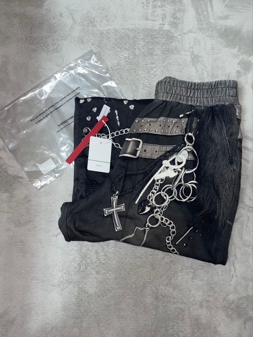 パンツ THEREDTHREAD S print sweat2 toys