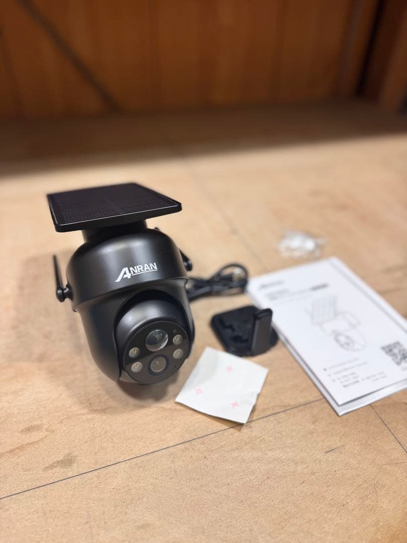 ANRAN 防犯カメラ ワイヤレス　ソーラーパネル搭載