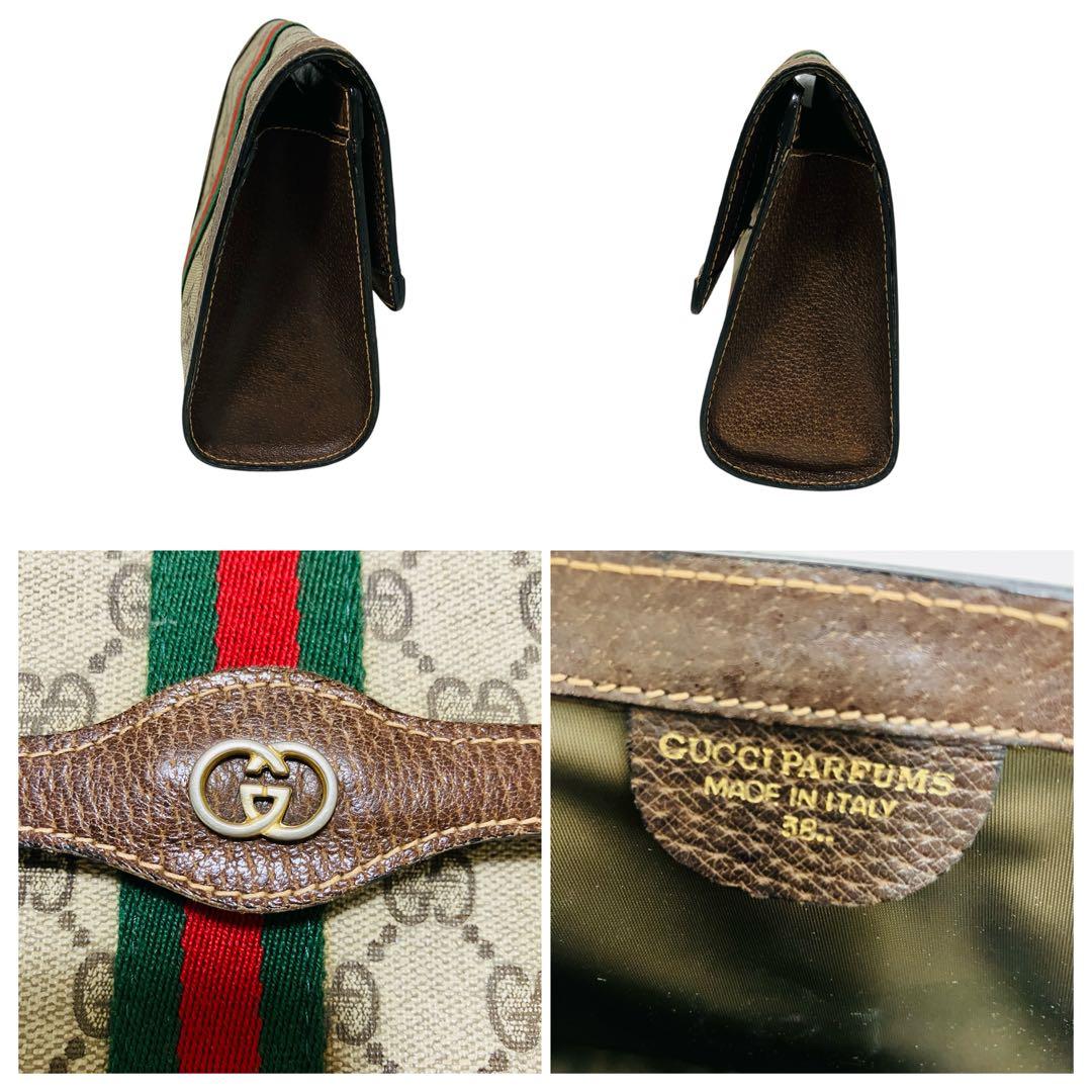 極美品✨GUCCI シェリーライン クラッチバッグ インターロッキング GG