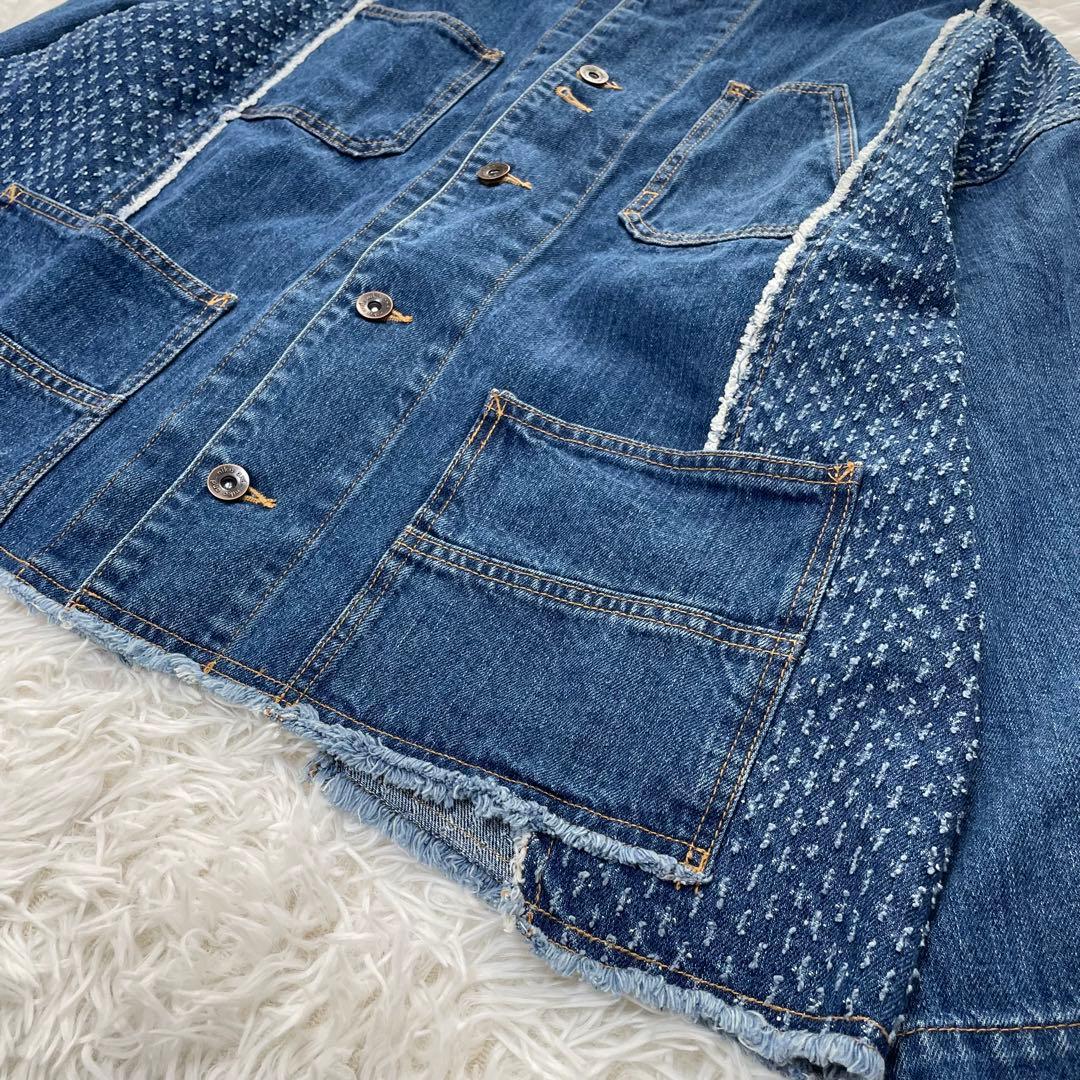 即完売品 2025年 ニコアンド リメイクカバーオール デニムジャケット