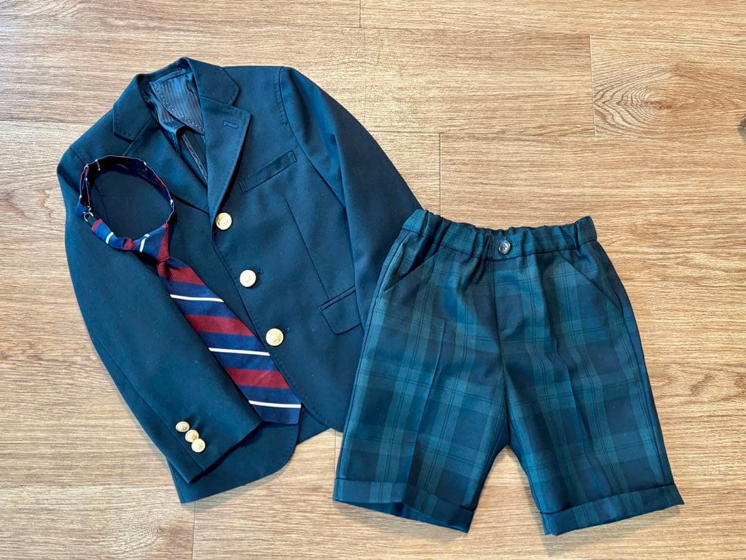 SHIPS グリーンレーベルリラクシング　ブレザー　パンツ　ネクタイセット120