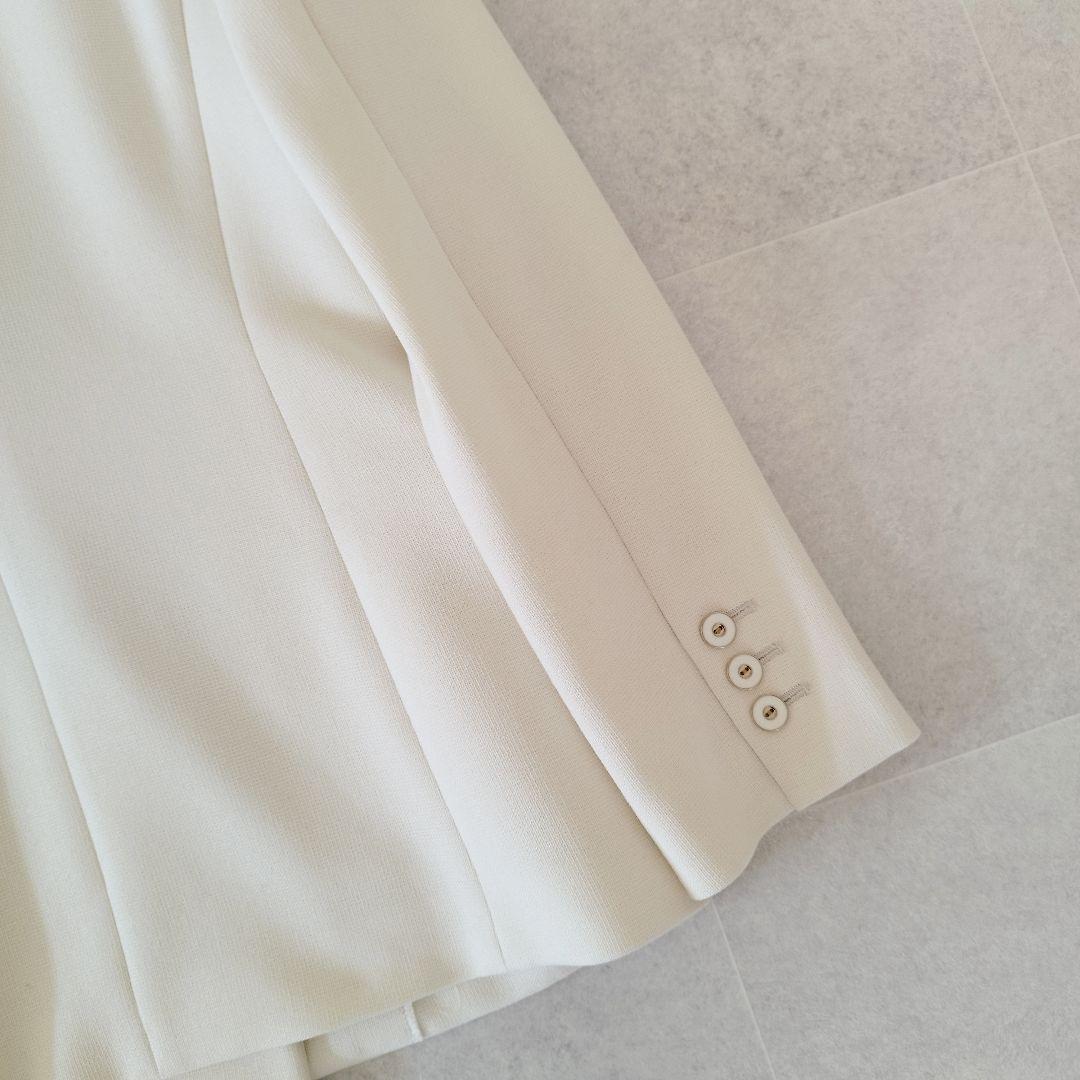 23SS アルアバイル マットストレッチ ダブルブレストジャケット アイボリー