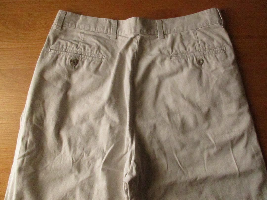 ★当時物エディーバウアー推定'90s【黒タグ】タックコットンパンツ/アイボリー