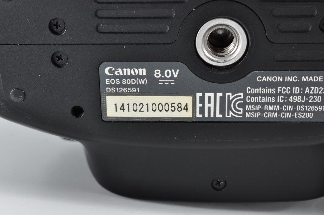 完動美品 Canon EOS 80D 一眼レフ デジタルカメラ 元箱付き#456