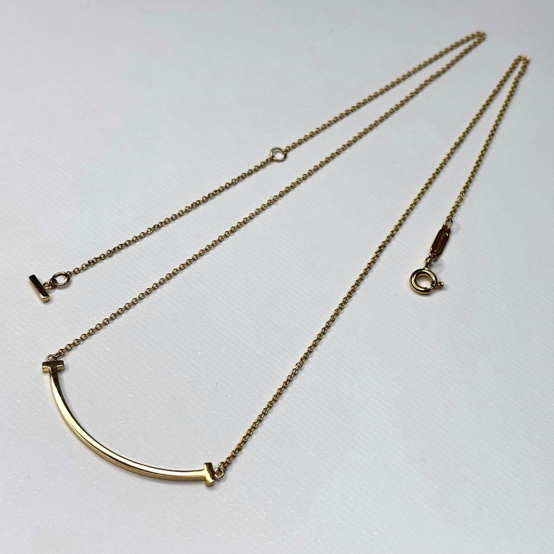 『専用です』ティファニー T スマイル ペンダント スモール K18