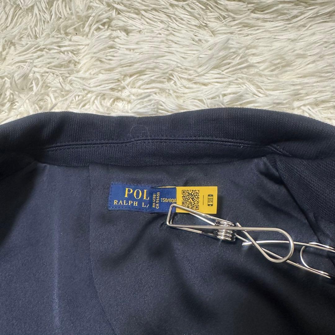 ポロラルフローレンジャケット濃紺ネイビー現行モデル RLロゴ刺繍 金ボタン XS